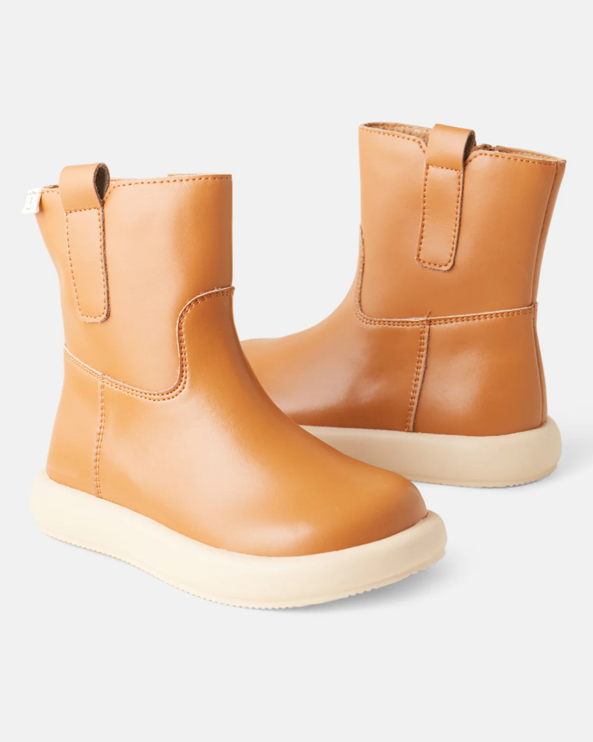 Harrie Leather Kids Boot - Tan
