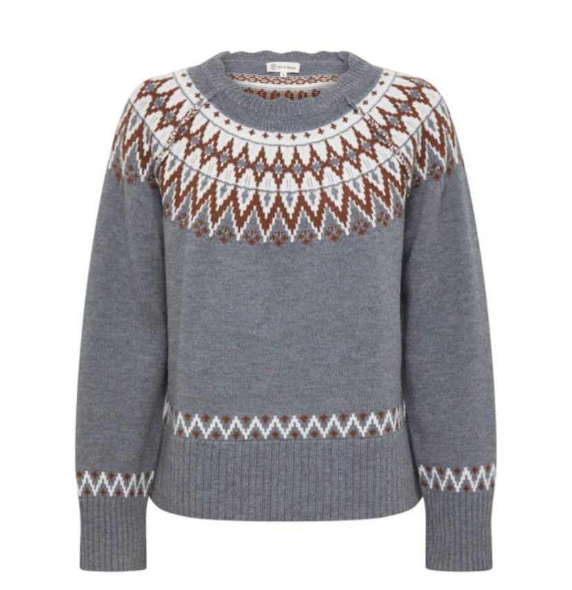 Bow & Arrow Fair Isle Wool Sweater