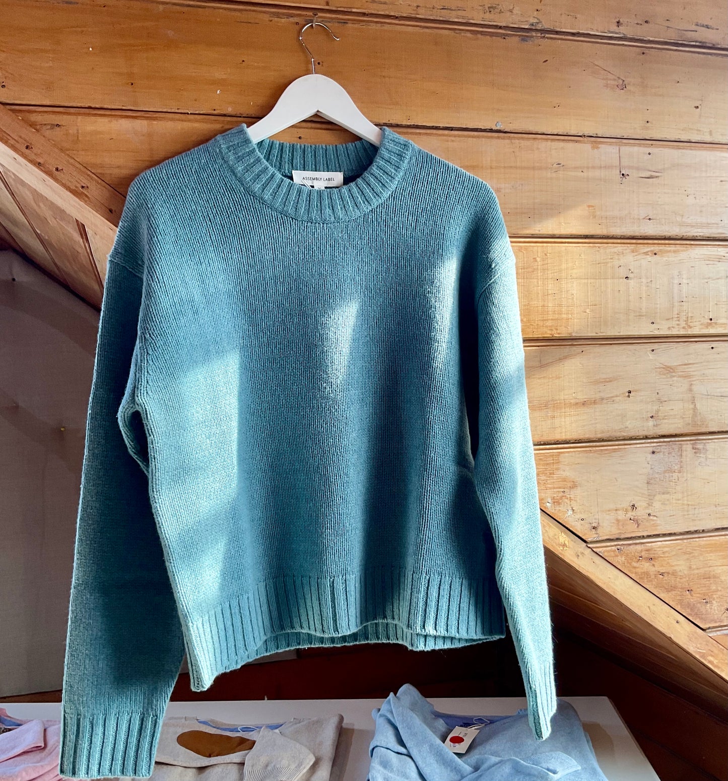 Assembly Label Beau Wool Merino Knit - Peak Marle (Blue)