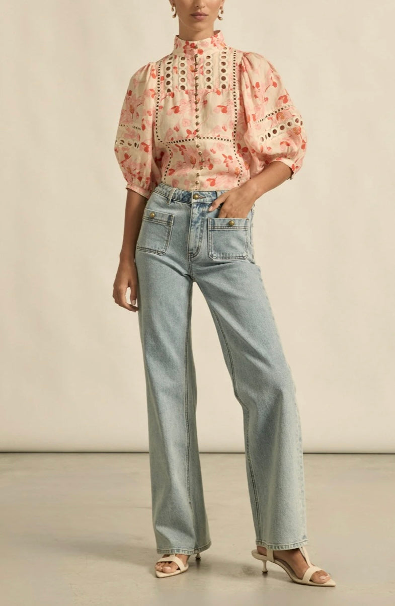 Zoe Kratzmann Cabaret Top - Cherry Tulip