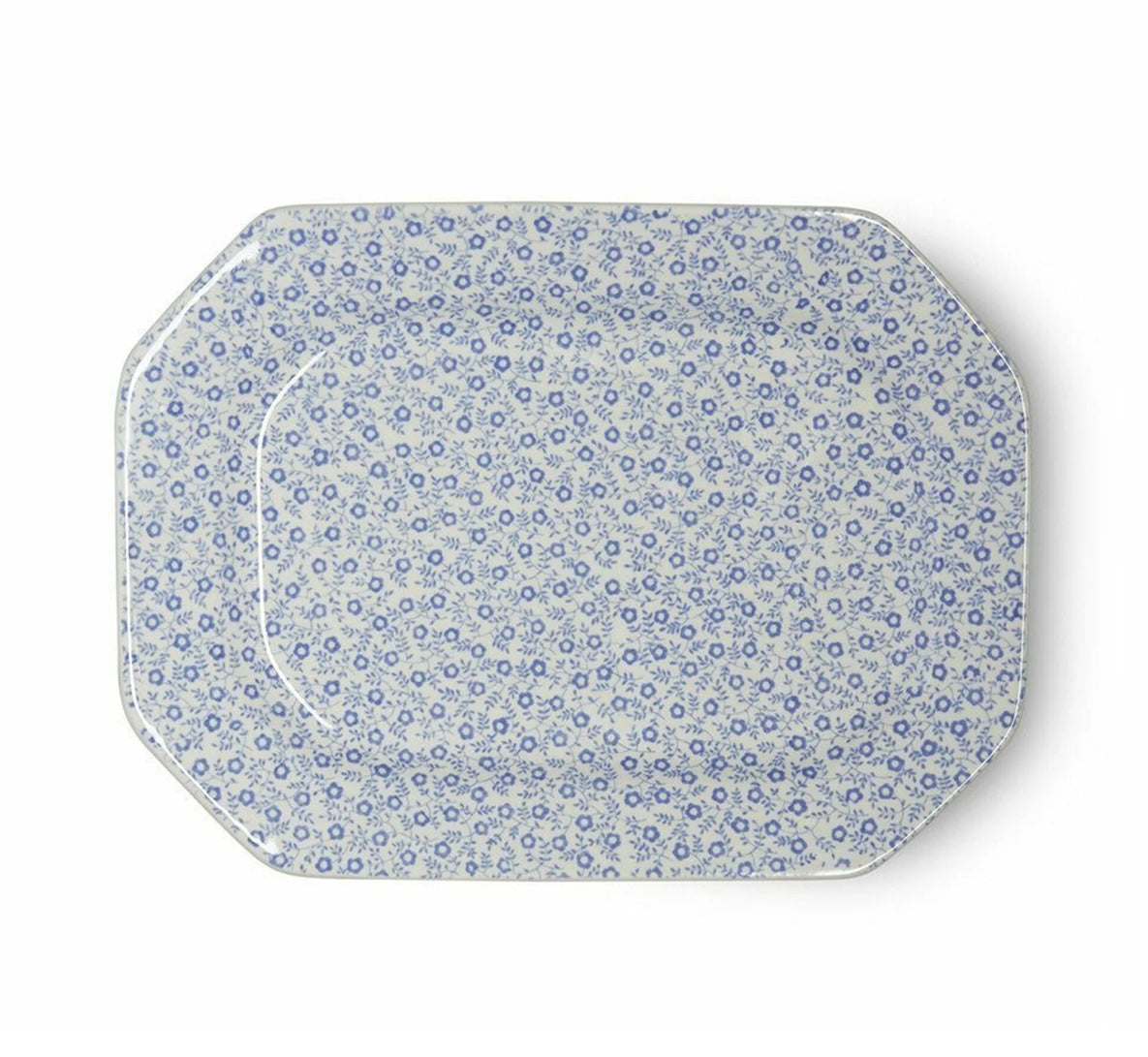 Burleigh Blue Felicity Rectangle Platter 25cm