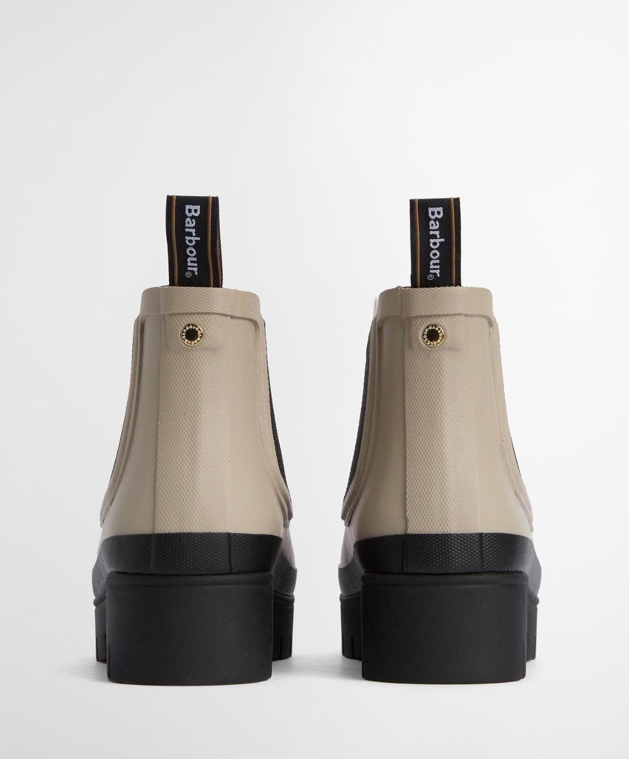 Barbour Halton Ankle Welly - Light Sand / Black