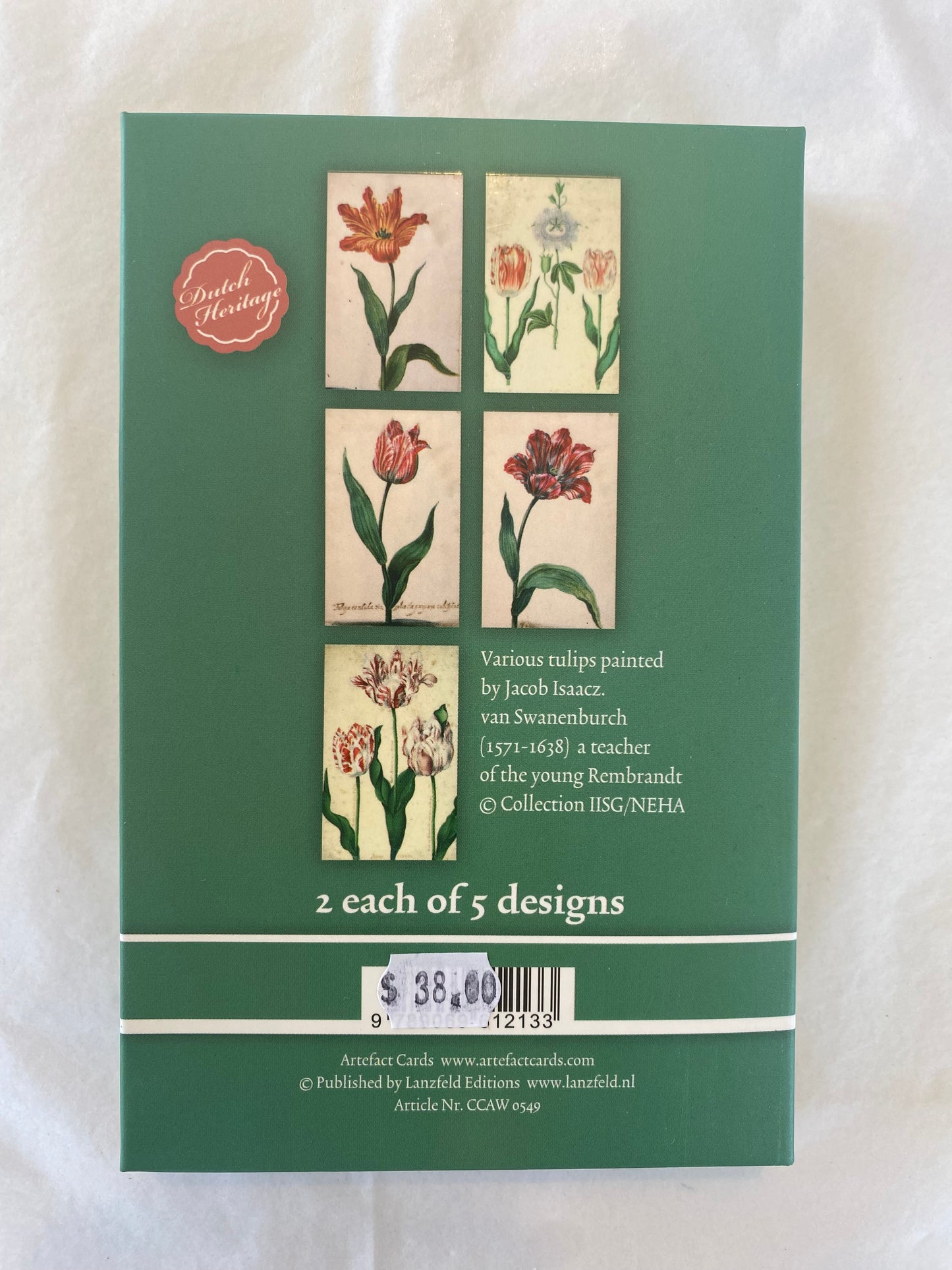 Notecard & Envelope Set of 10 - Tulips