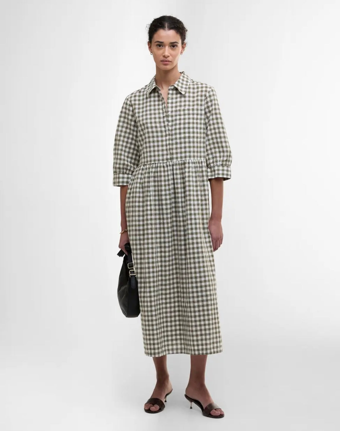 Barbour Adele Gingham Midi Dress