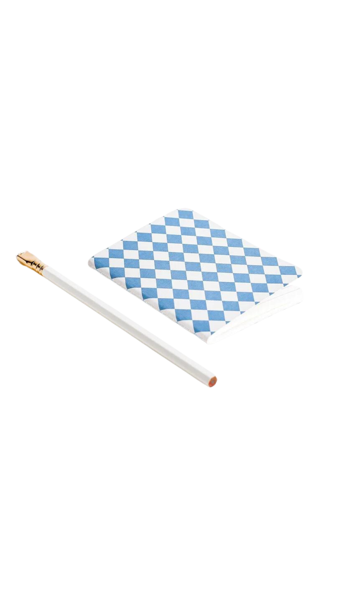 Father Rabbit Stationery Pocket Notebook Blue Diamonds