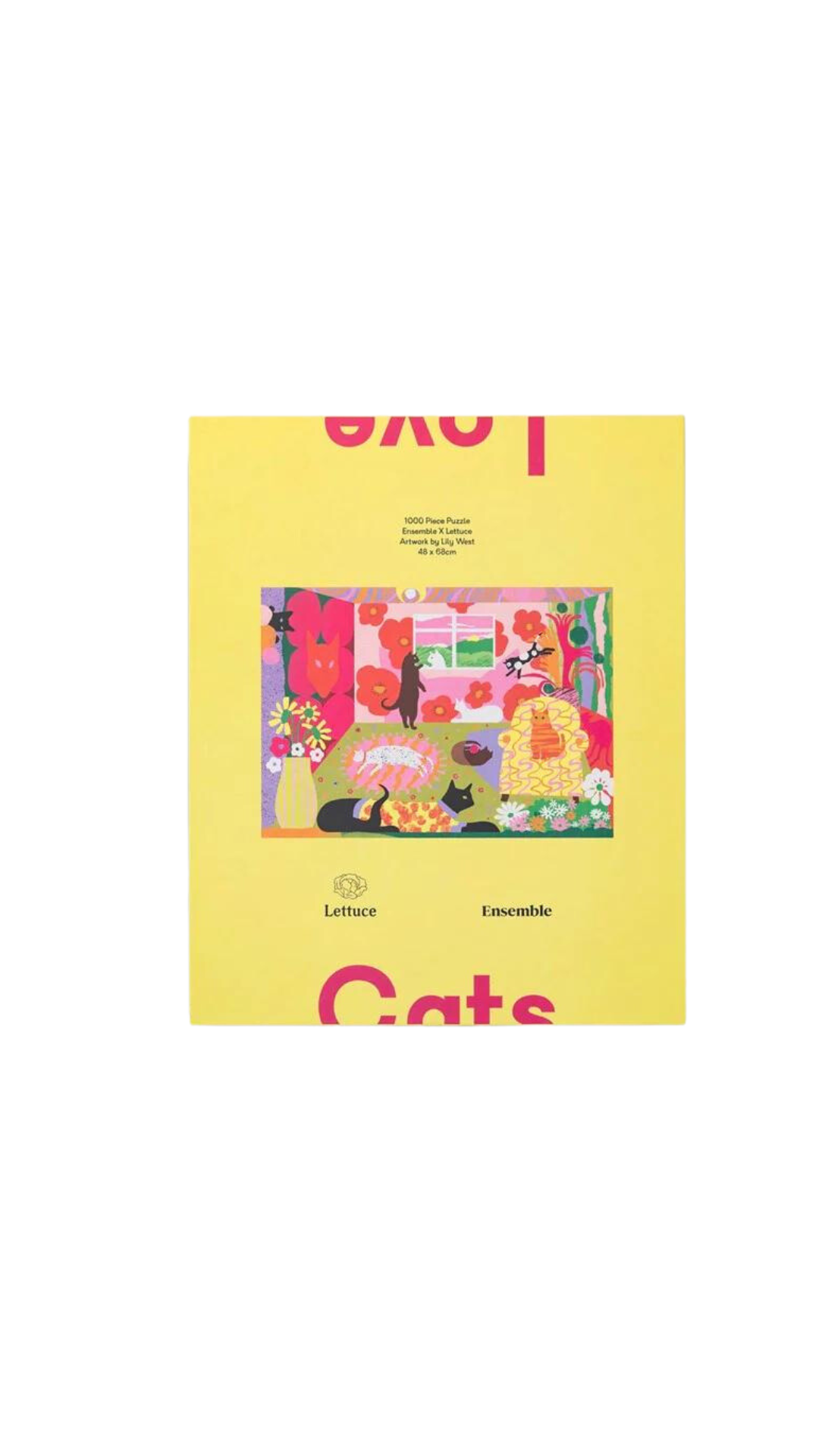 Father Rabbit Puzzle Love Cats
