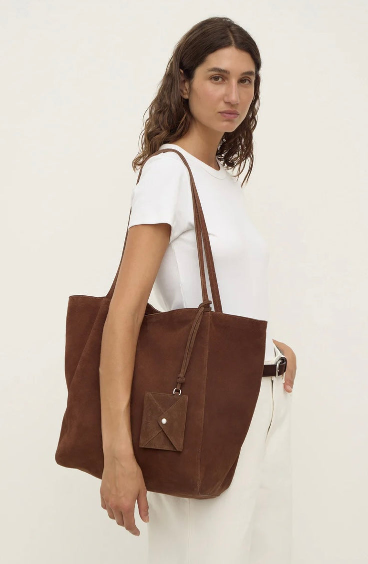 Assembly Label Suede Coin Purse - Amaro