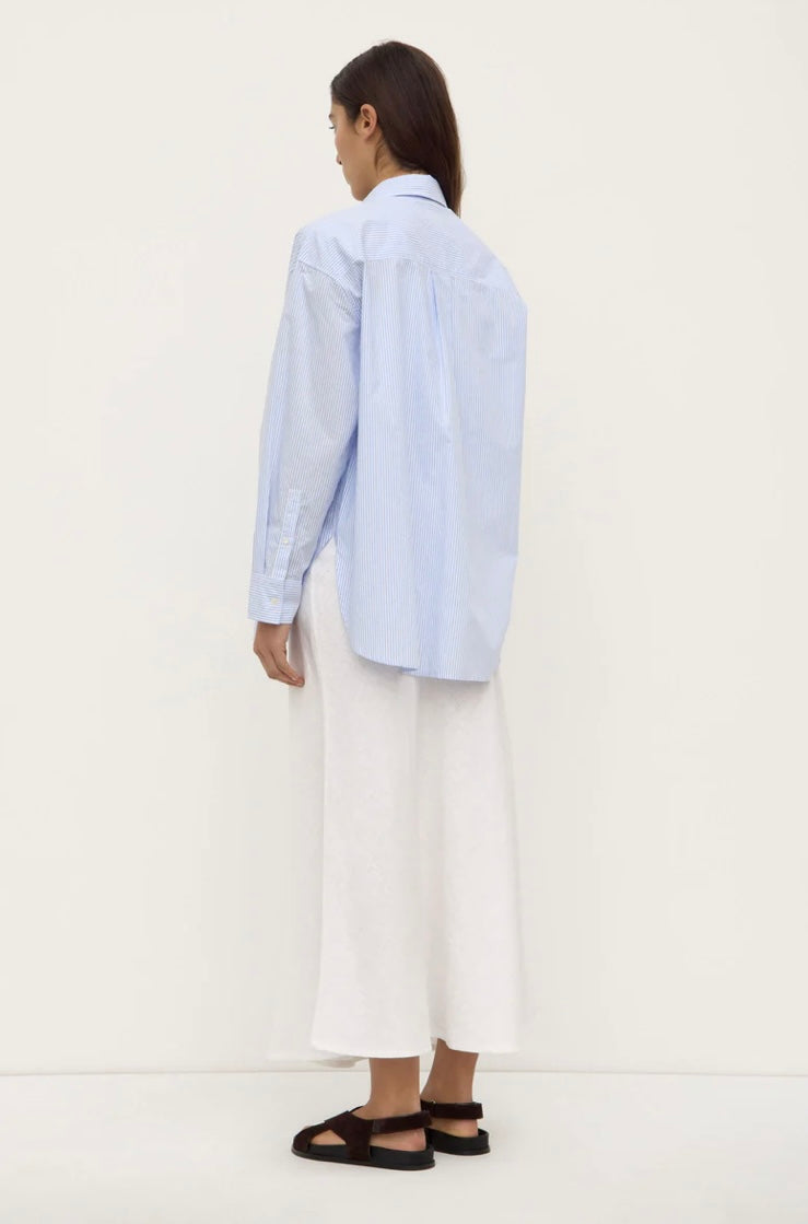 Assembly Label Avoca Stripe Shirt - Blue/White