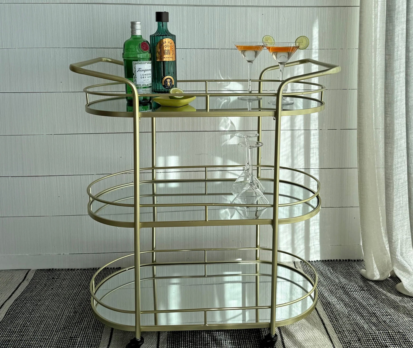 Ava Bar Trolley Gold