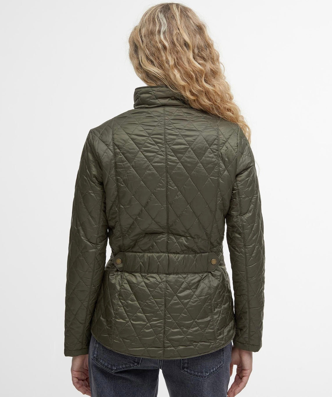 Barbour Flyweight Cavalry Quilted Jacket - Olive