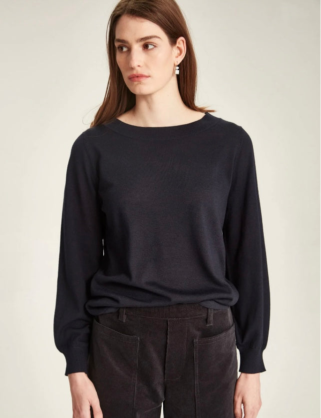 Sills Floro Merino Boatneck Top