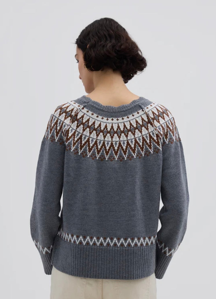 Bow & Arrow Fair Isle Wool Sweater
