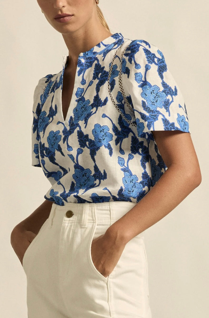 Zoe Kratzmann Recollect Top - Azure Bouquet