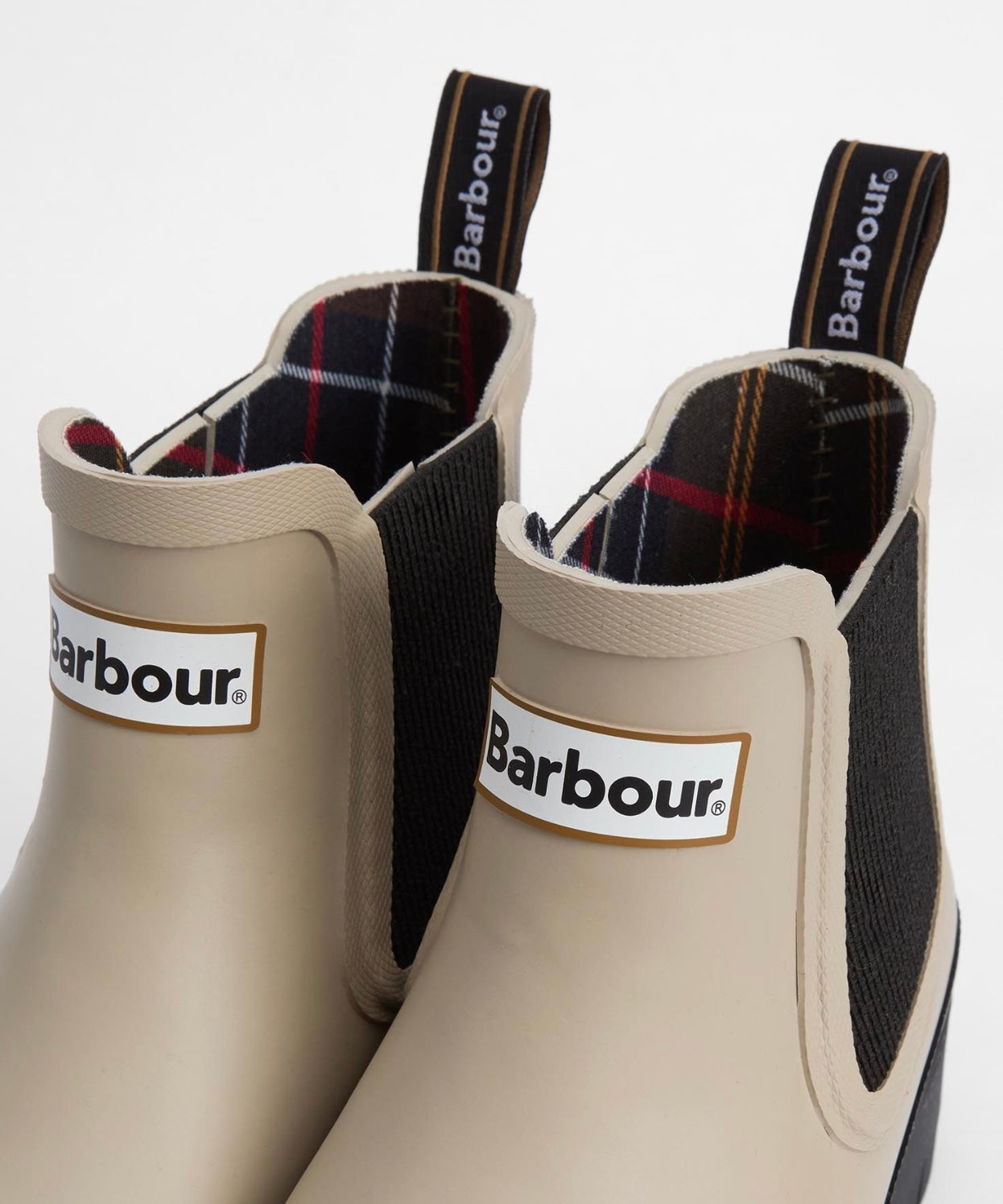 Barbour Halton Ankle Welly - Light Sand / Black