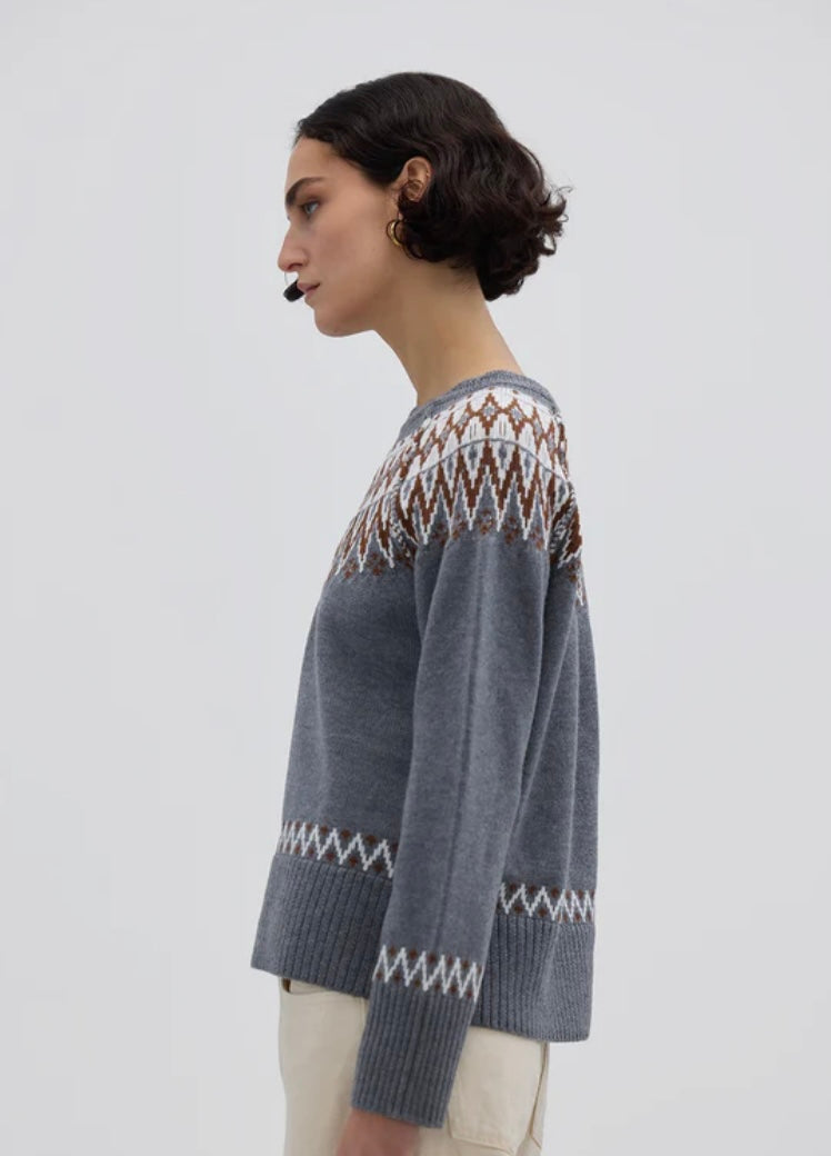 Bow & Arrow Fair Isle Wool Sweater