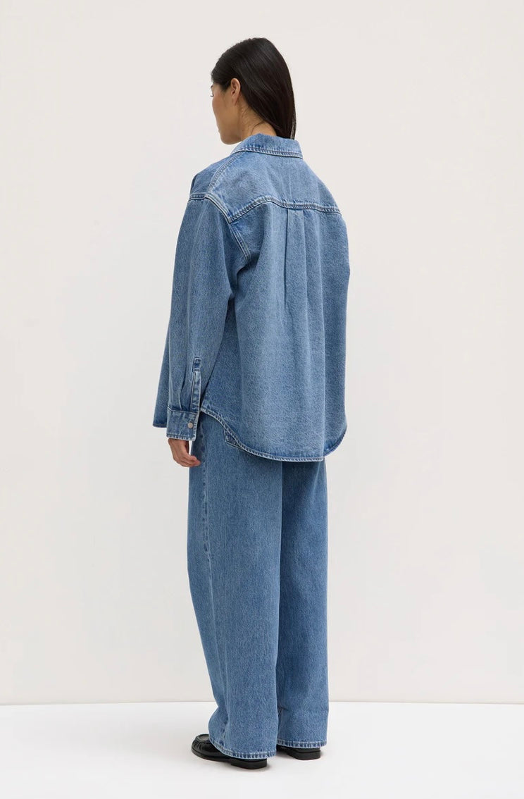Assembly Label Rylee Denim Overshirt - Indigo Fade