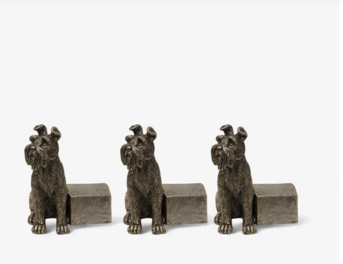 Scottie Dog Pot Stand Small 3 pc