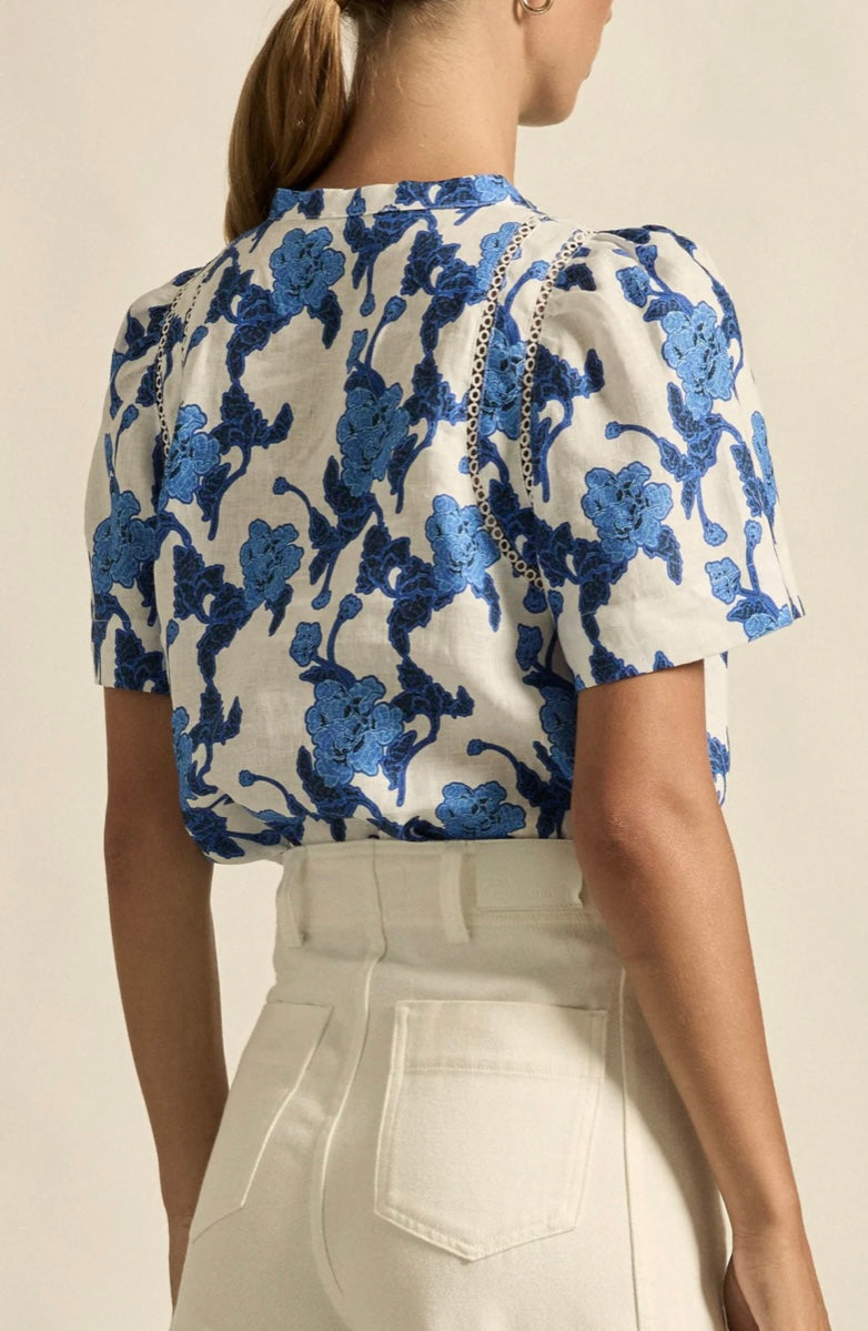 Zoe Kratzmann Recollect Top - Azure Bouquet