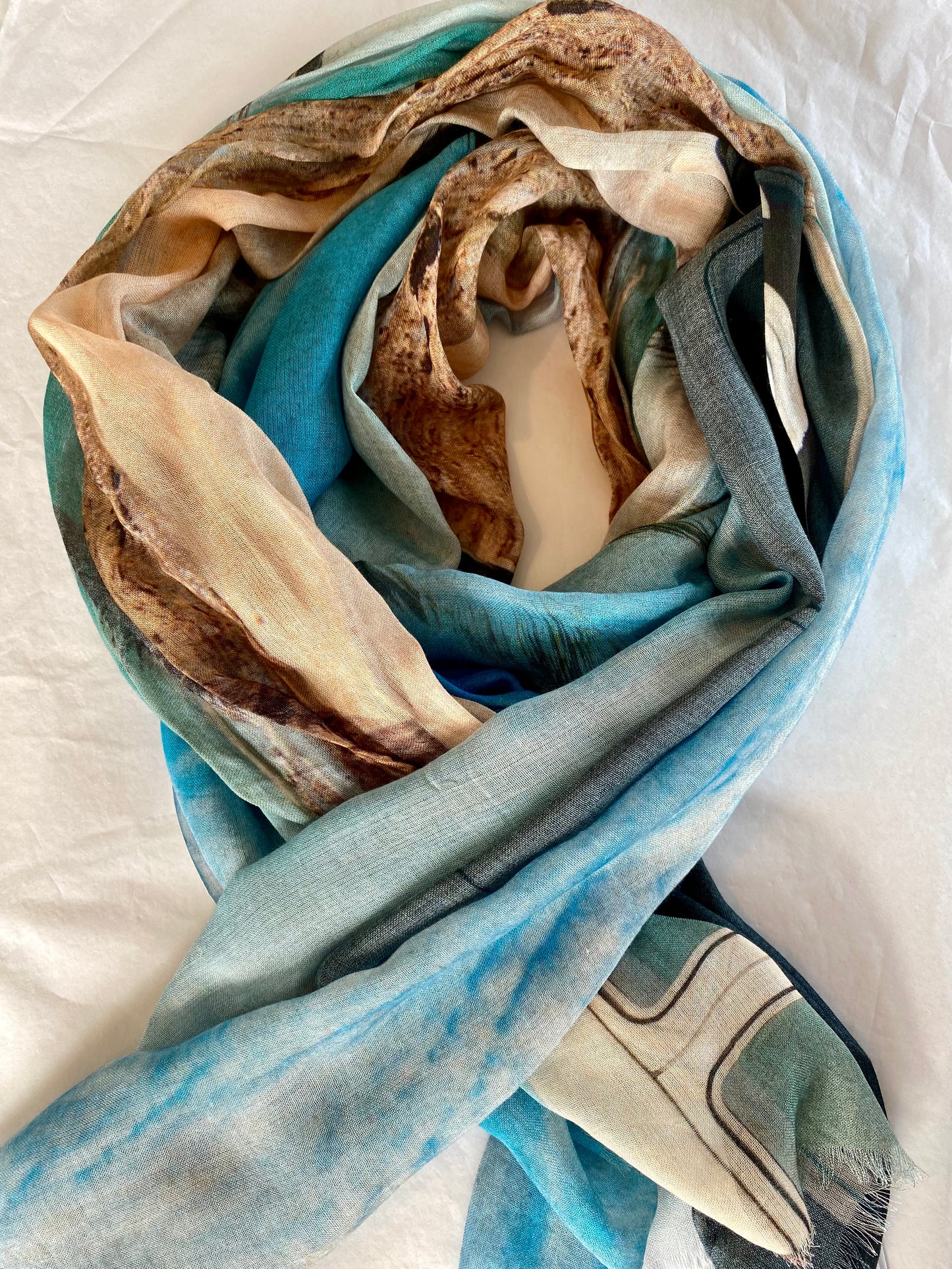 Namaskar Scarf - Beach Print