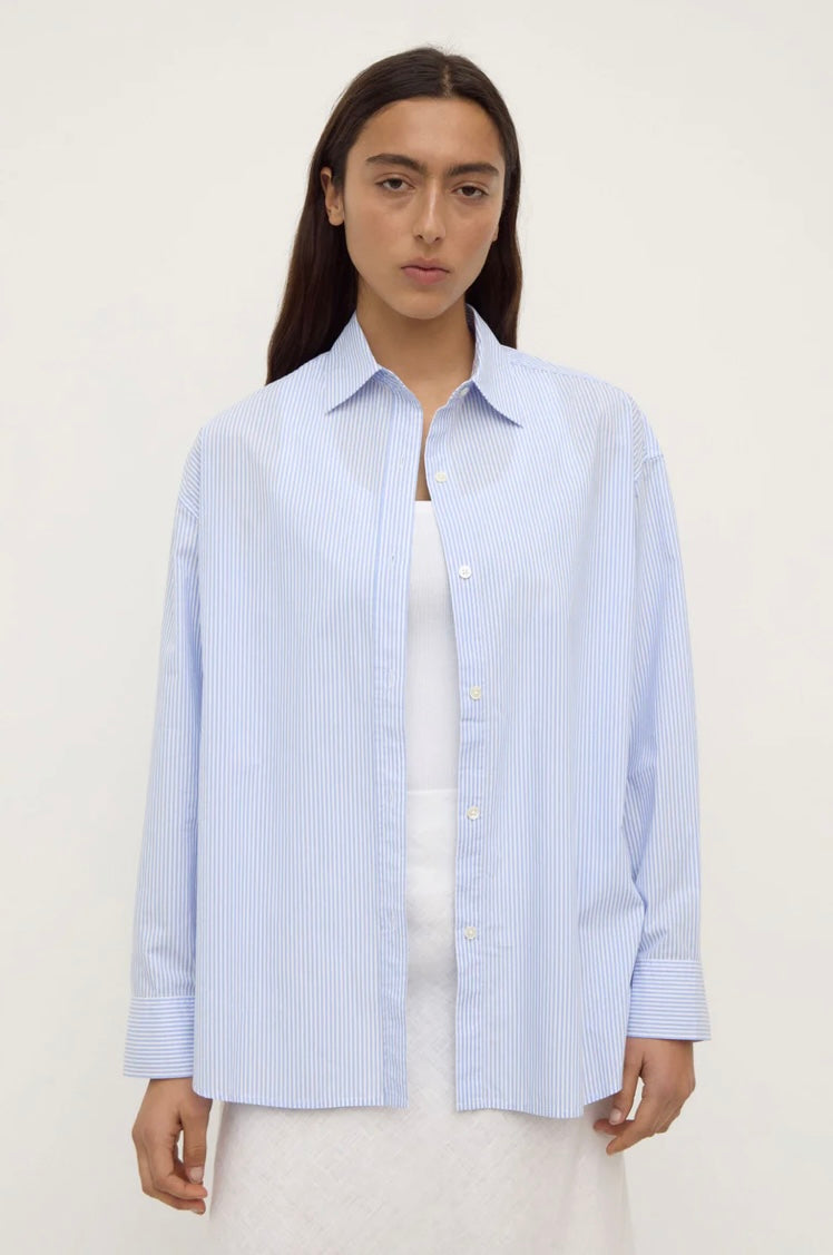 Assembly Label Avoca Stripe Shirt - Blue/White