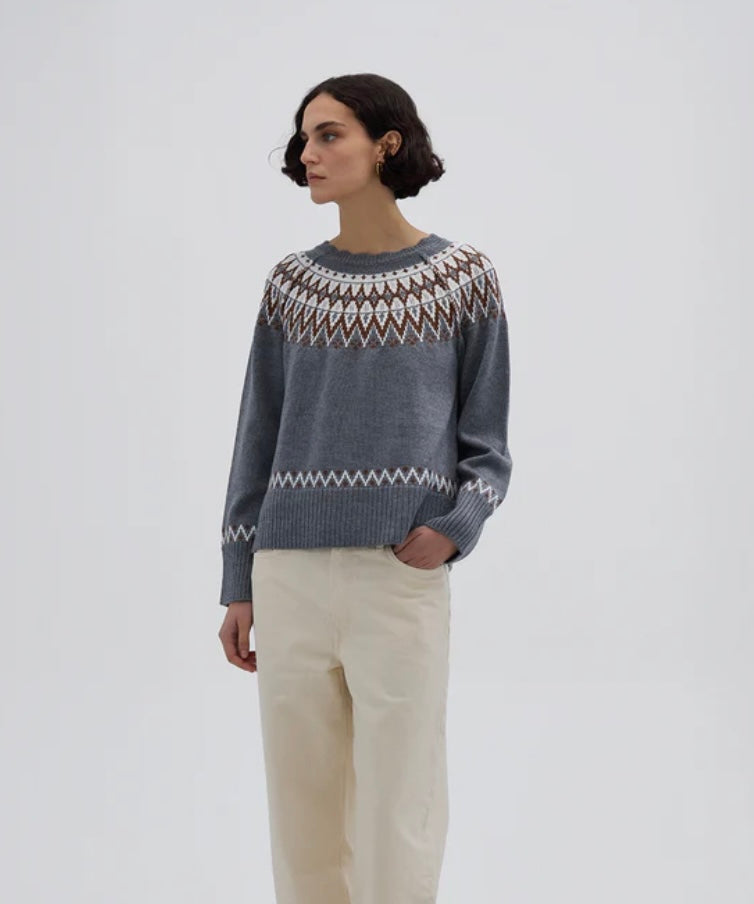 Bow & Arrow Fair Isle Wool Sweater