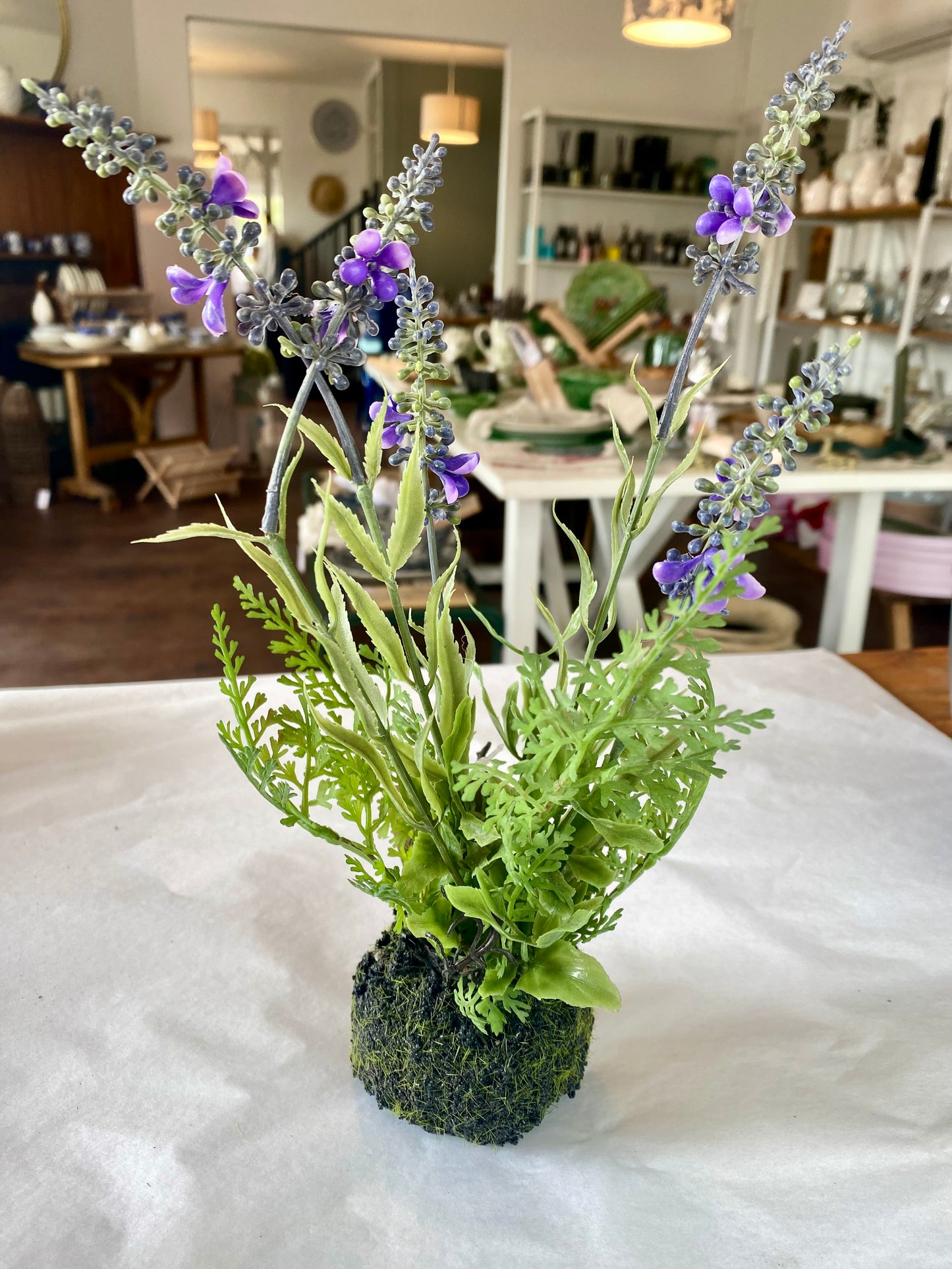 Decorative lavender in stone