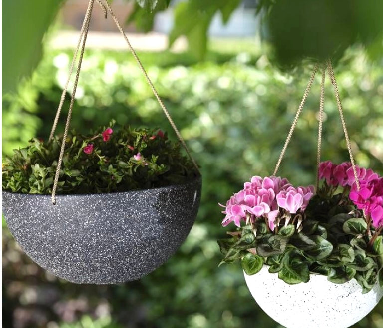 Hanging planter nova concrete grey
