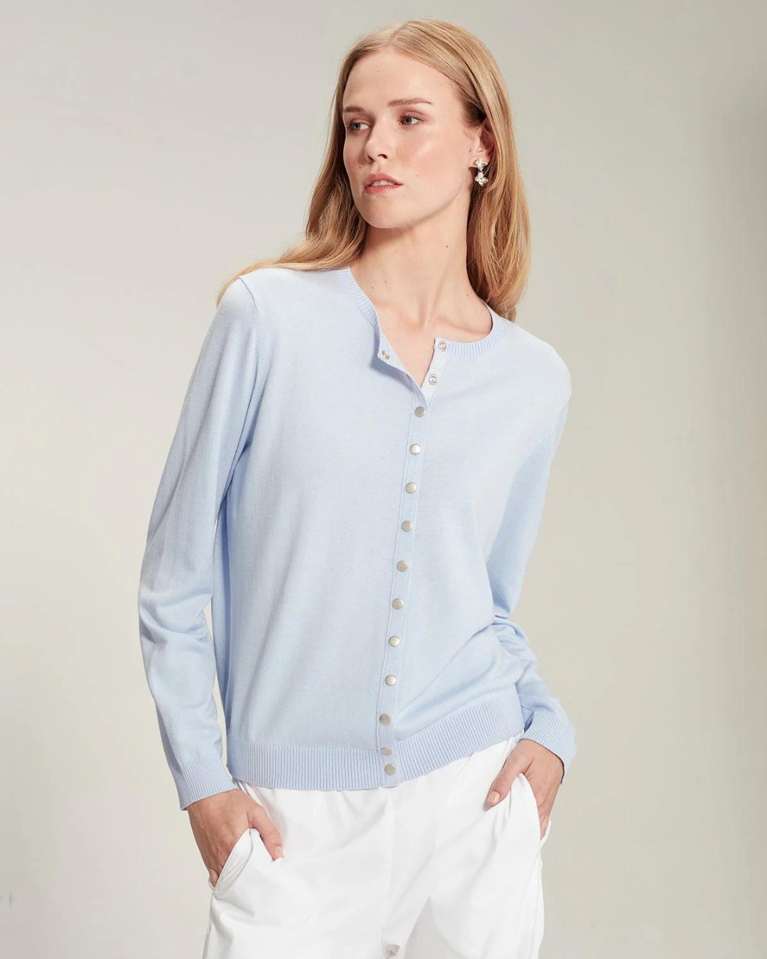 Sills Jana Dome Cardi - Nordic Blue