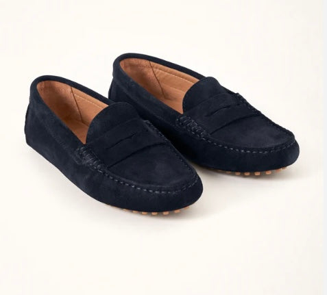 MILLWOODS - Kiowa suede moccasin - Navy