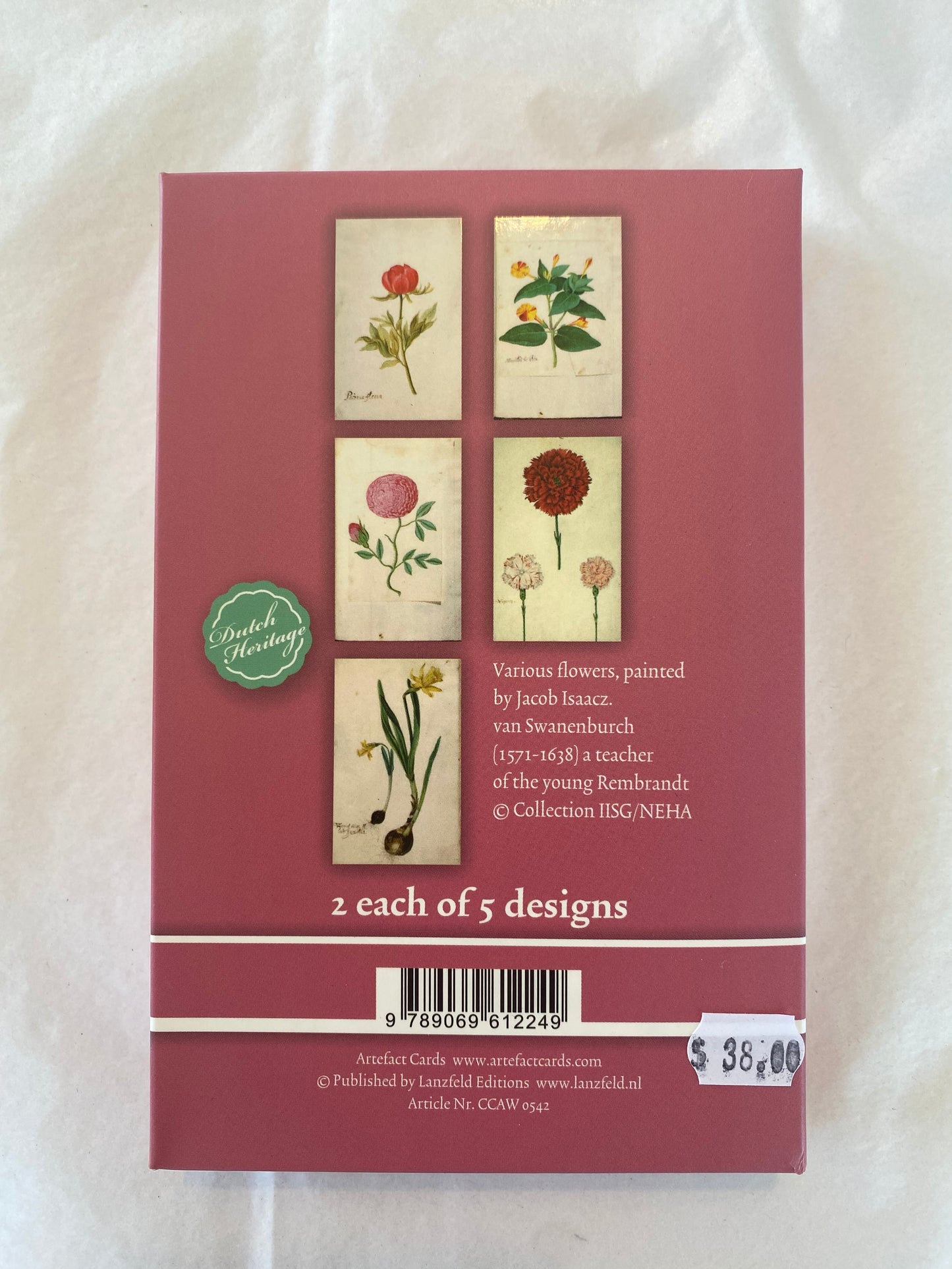 Notecard & Envelope Set of 10 - Botanical