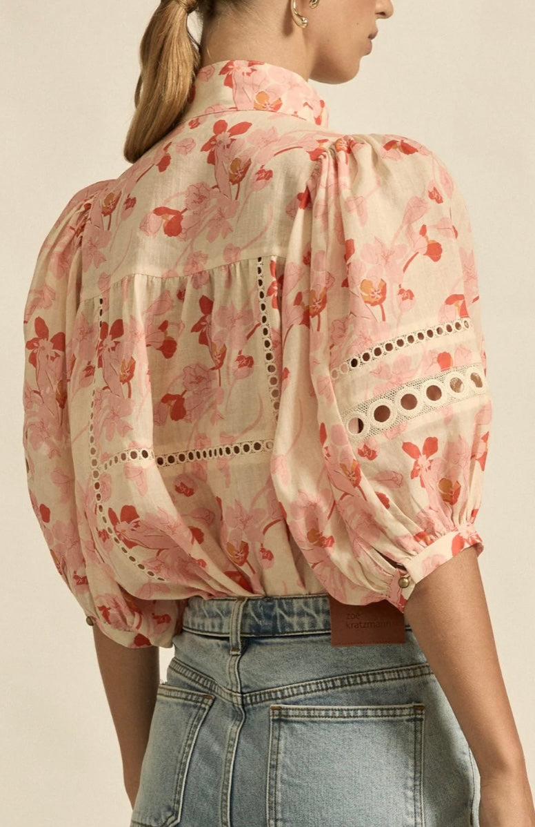 Zoe Kratzmann Cabaret Top - Cherry Tulip