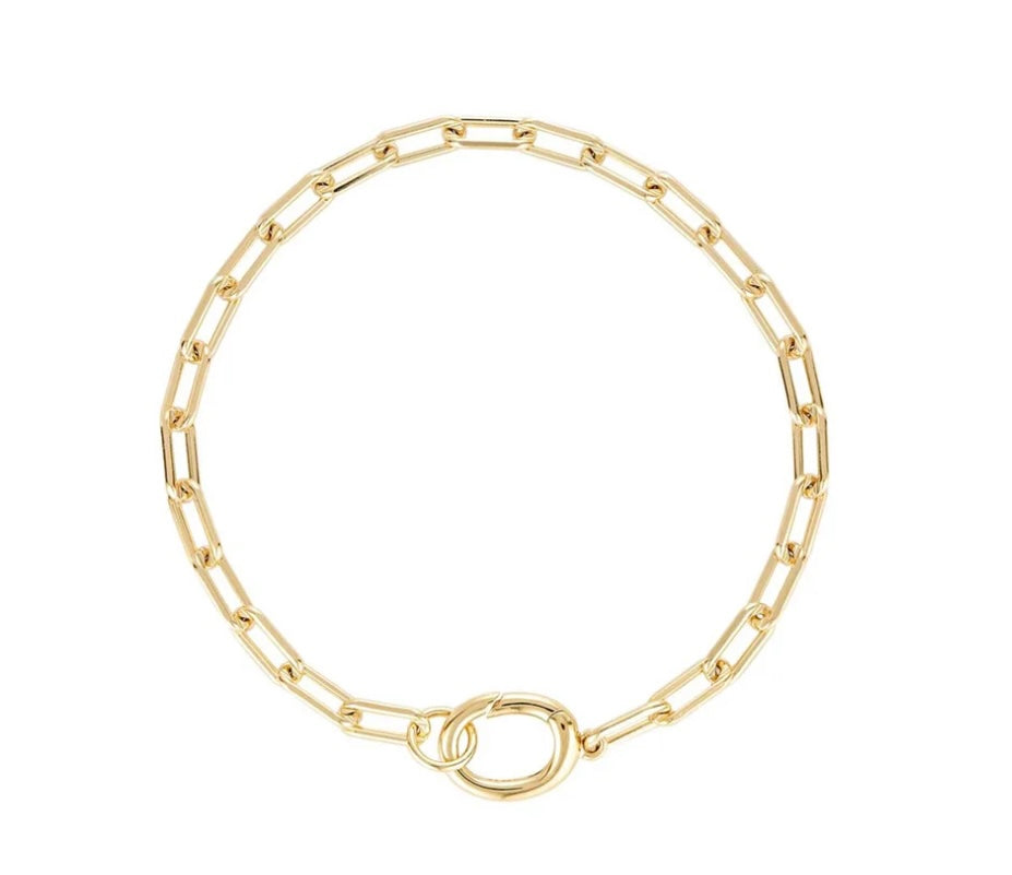 Linda Tahija Paperclip Bracelet