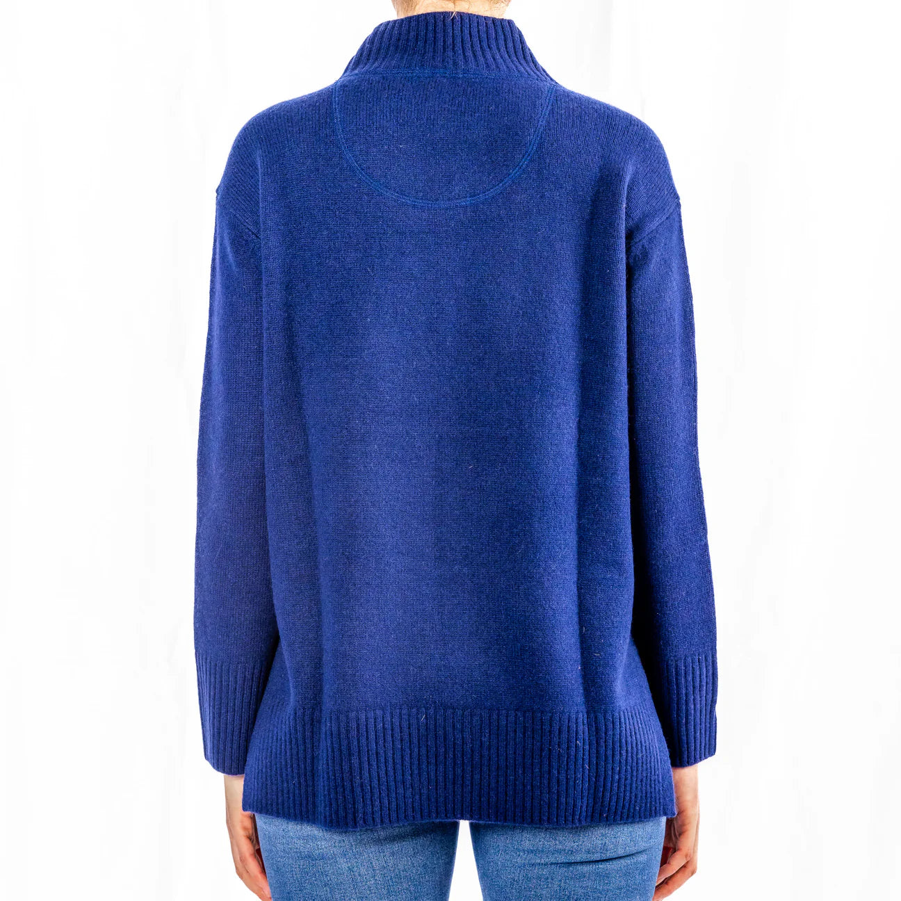 Bow and Arrow Polo Neck Jumper - Ink
