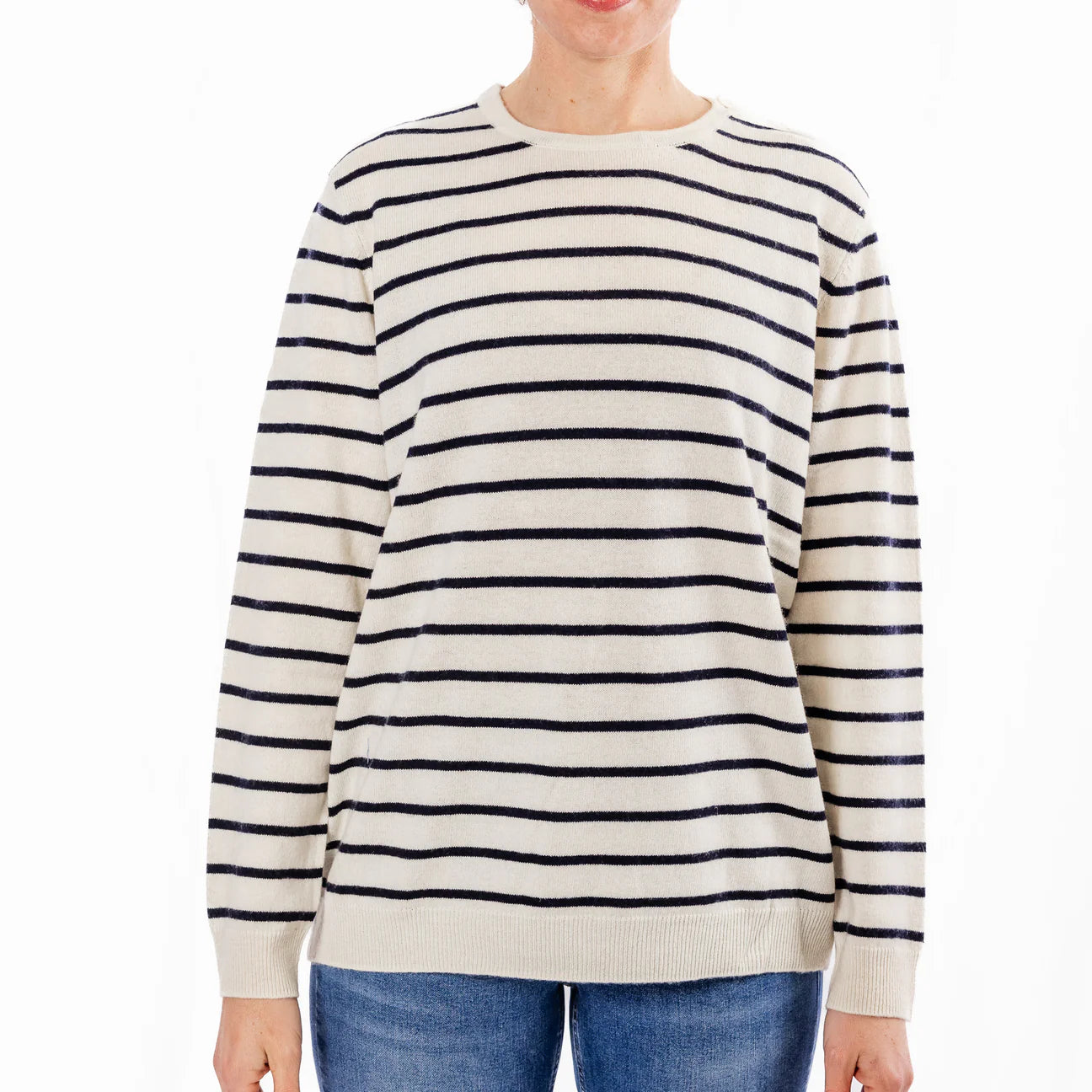 Bow and Arrow Navy Breton Jumper