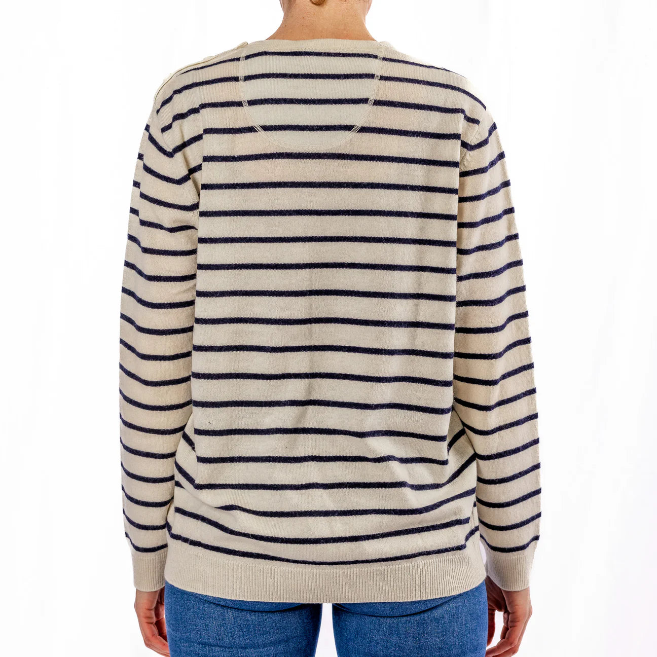 Bow and Arrow Navy Breton Jumper