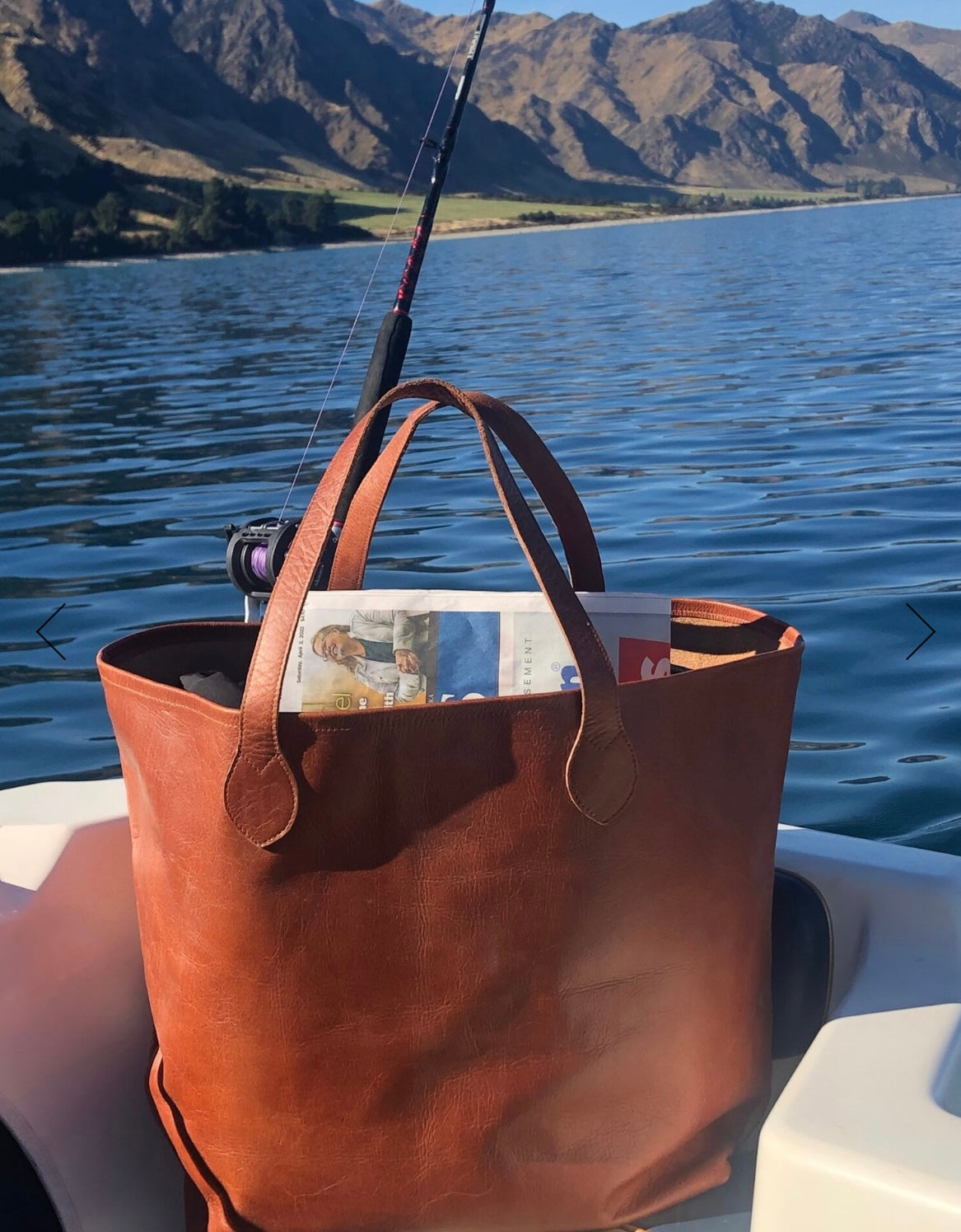 Scarlett & Victor ‘The Handsome’ leather tote - Ganache