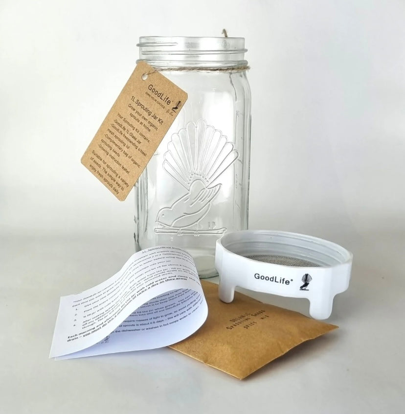 Goodlife Sprouting Jar Kit 1L
