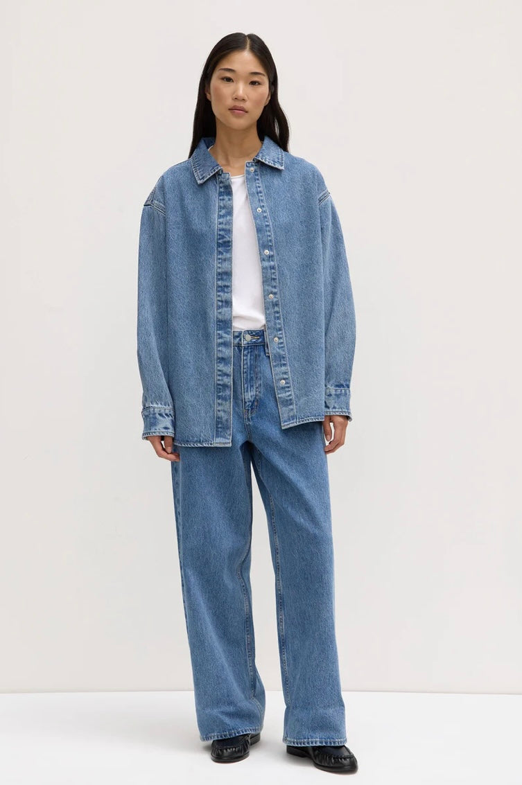 Assembly Label Rylee Denim Overshirt - Indigo Fade