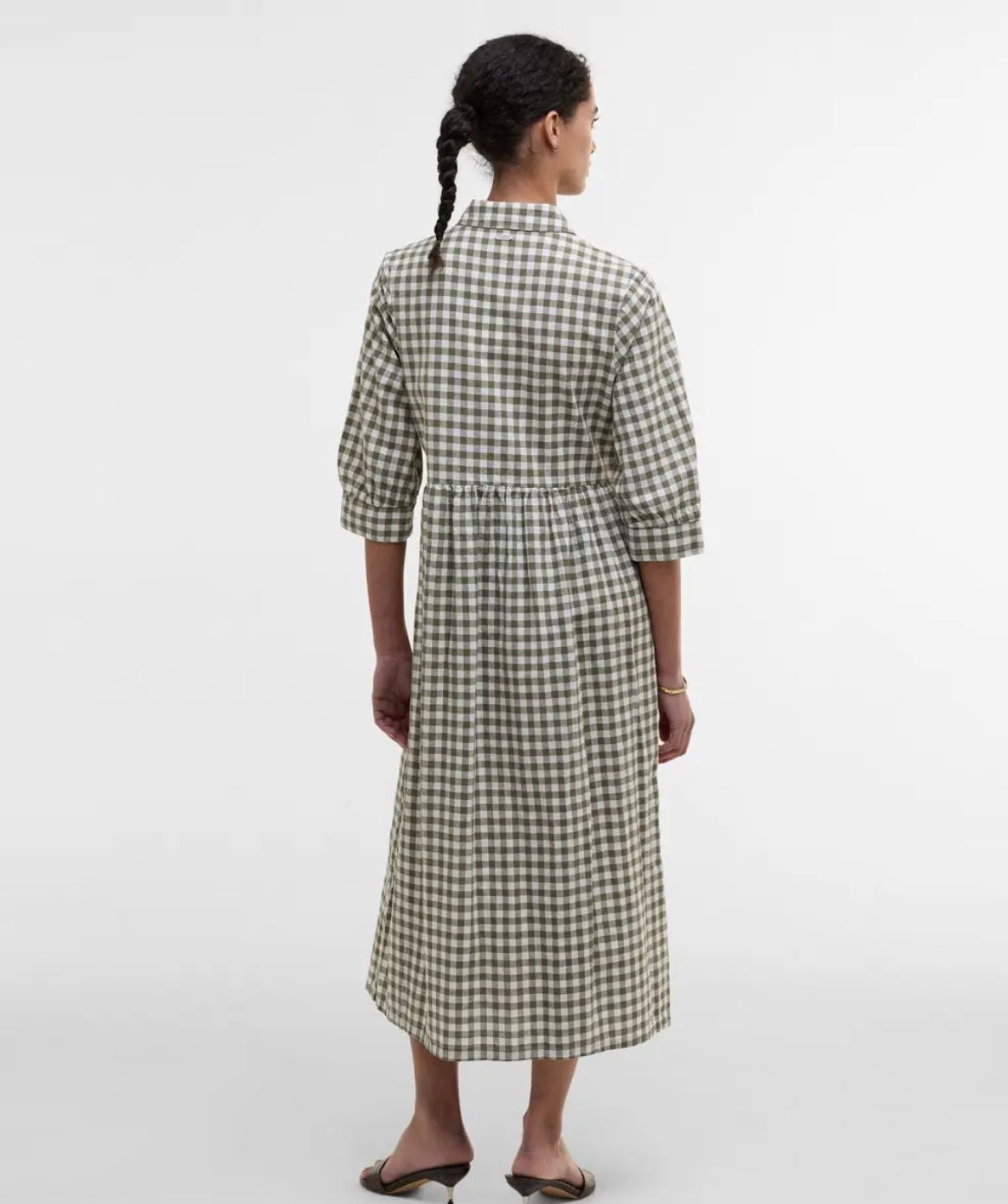 Barbour Adele Gingham Midi Dress
