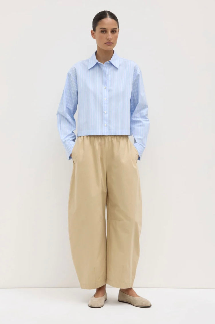 Assembly Label Tessa Poplin Cropped Shirt