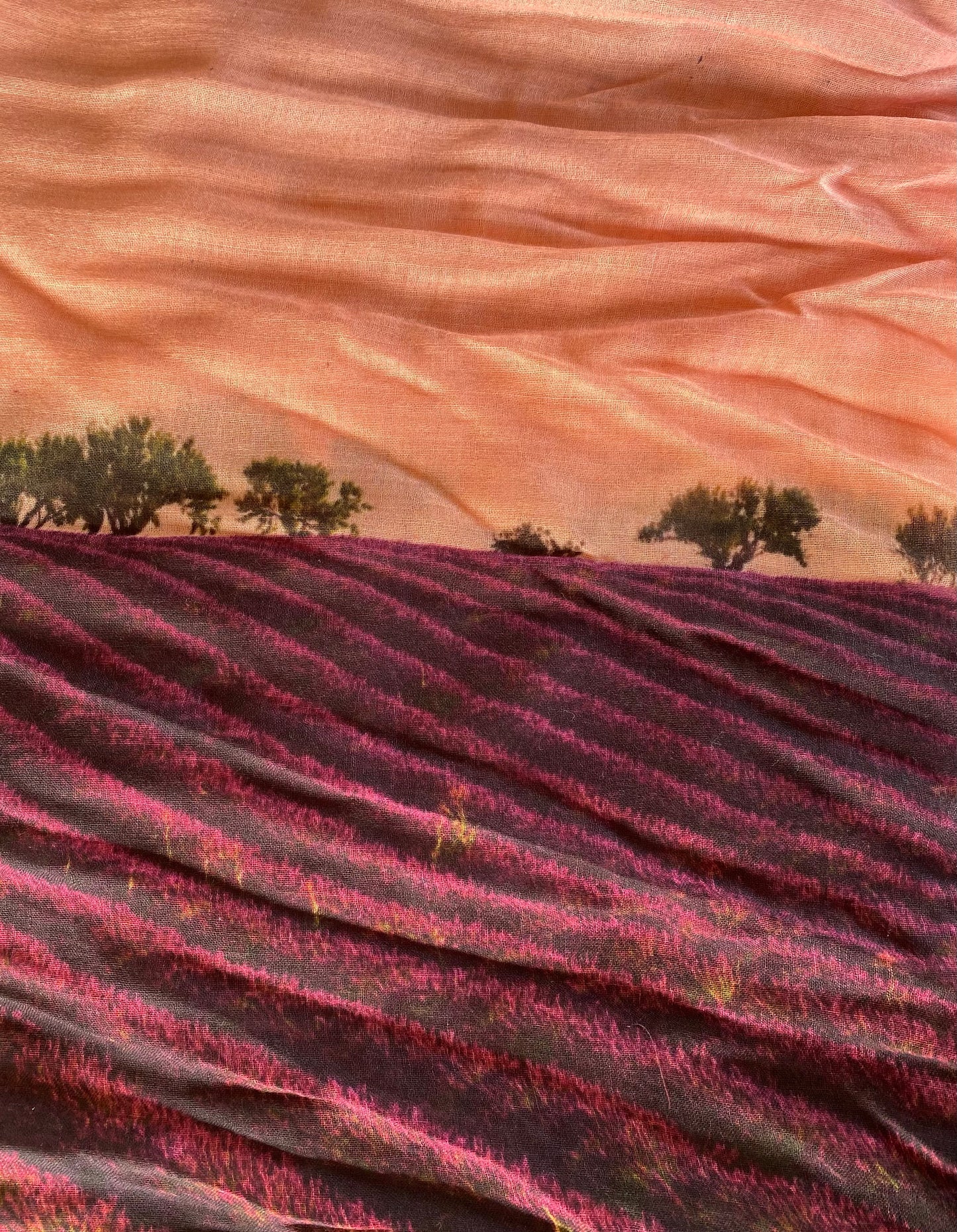 Namaskar Scarf - Purple Field