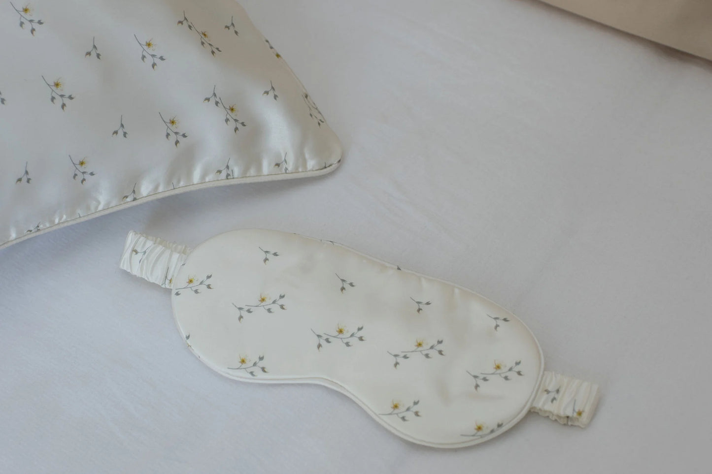 Ever You Luxury Silk Sleep Mask - White Rose (Limited Edition)