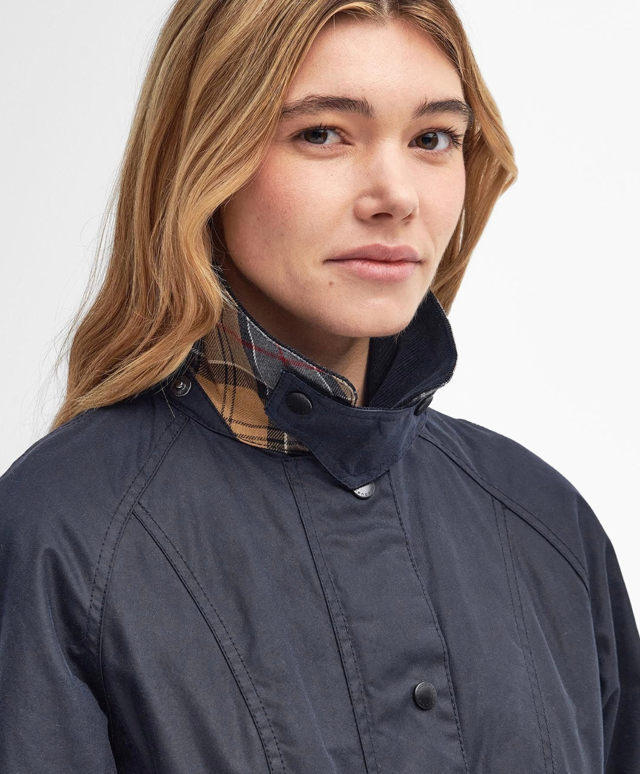 Barbour Beadnell Waxed Jacket - Navy