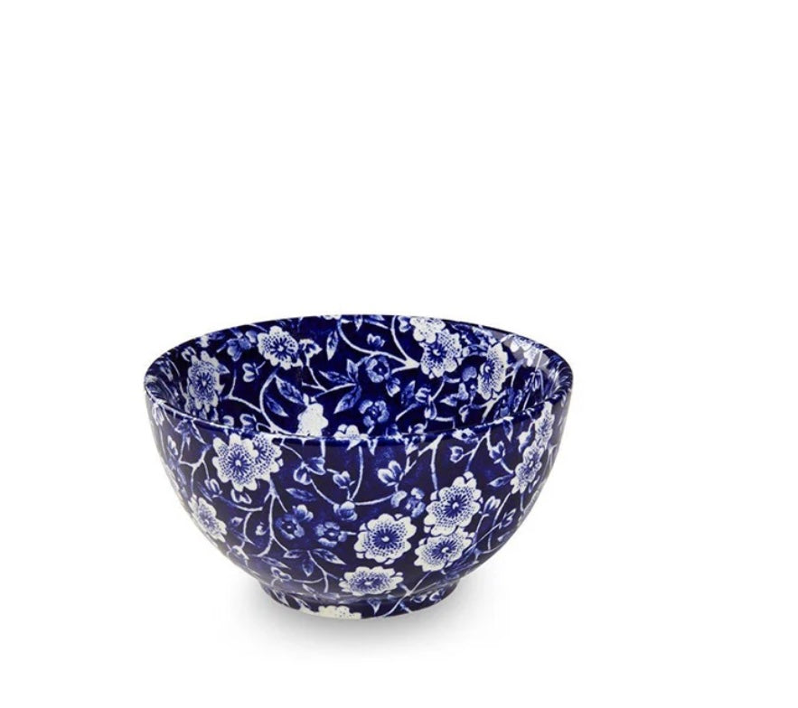 Burleigh Blue Calico Sugar Bowl 9.5cm