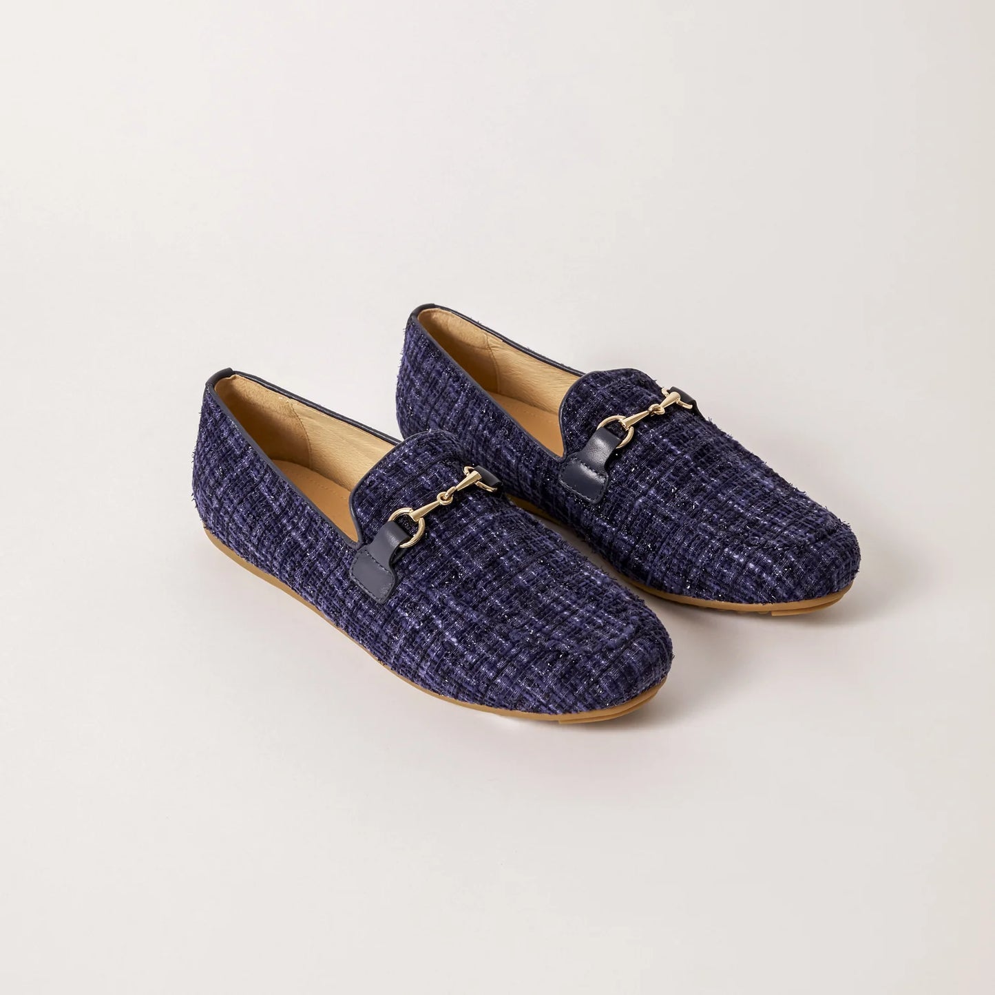 MILLWOODS - Women's Navy Tweed Loafer