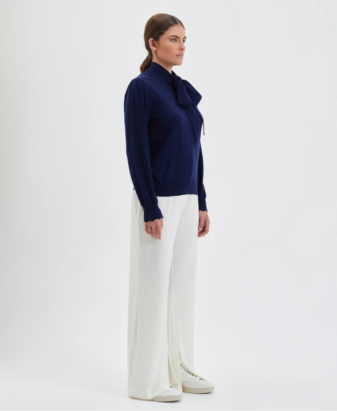 Iris and Wool Jacqueline Bow Seater - Navy