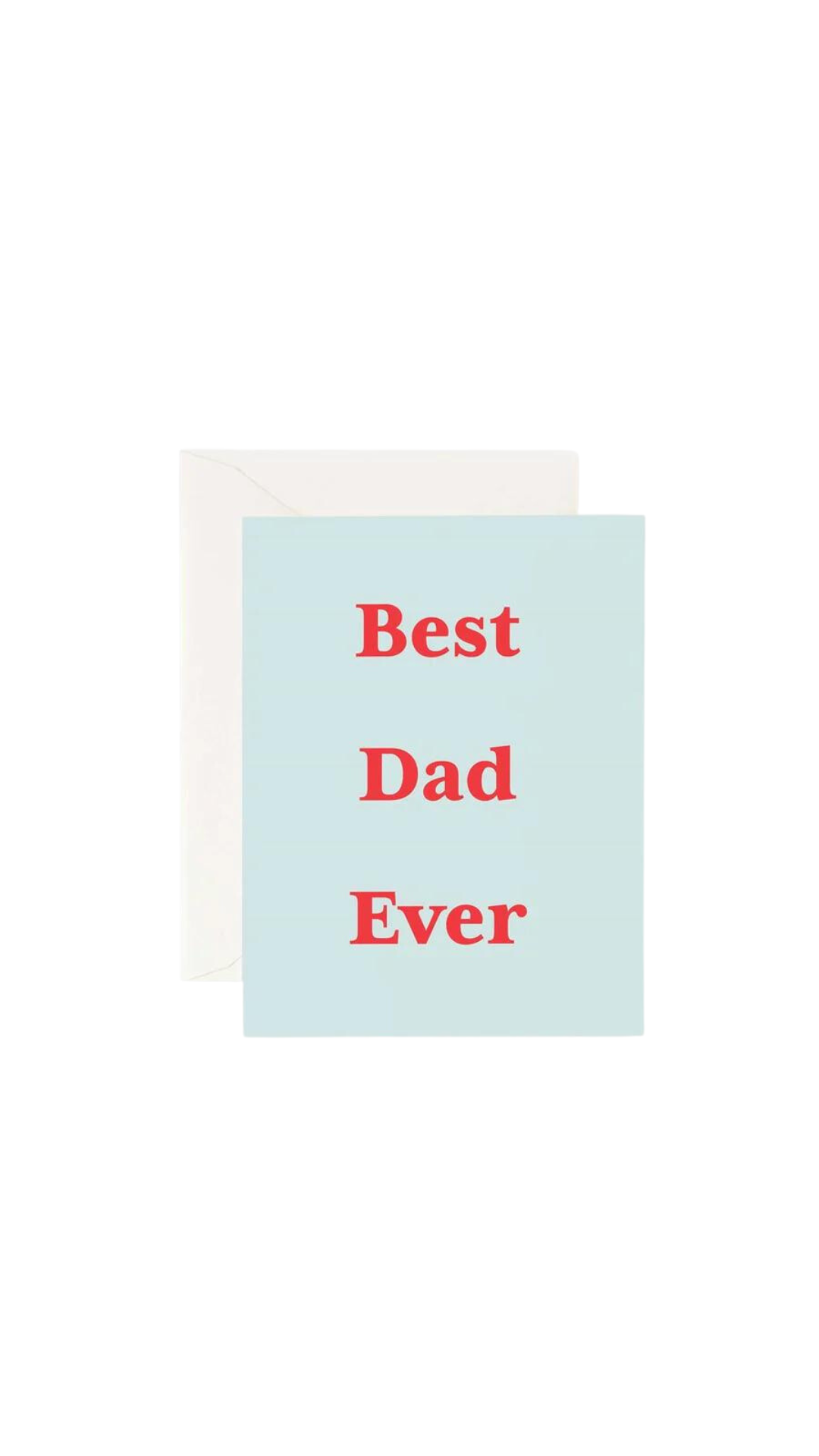 Father Rabbit Stationery Card Best Dad Ever