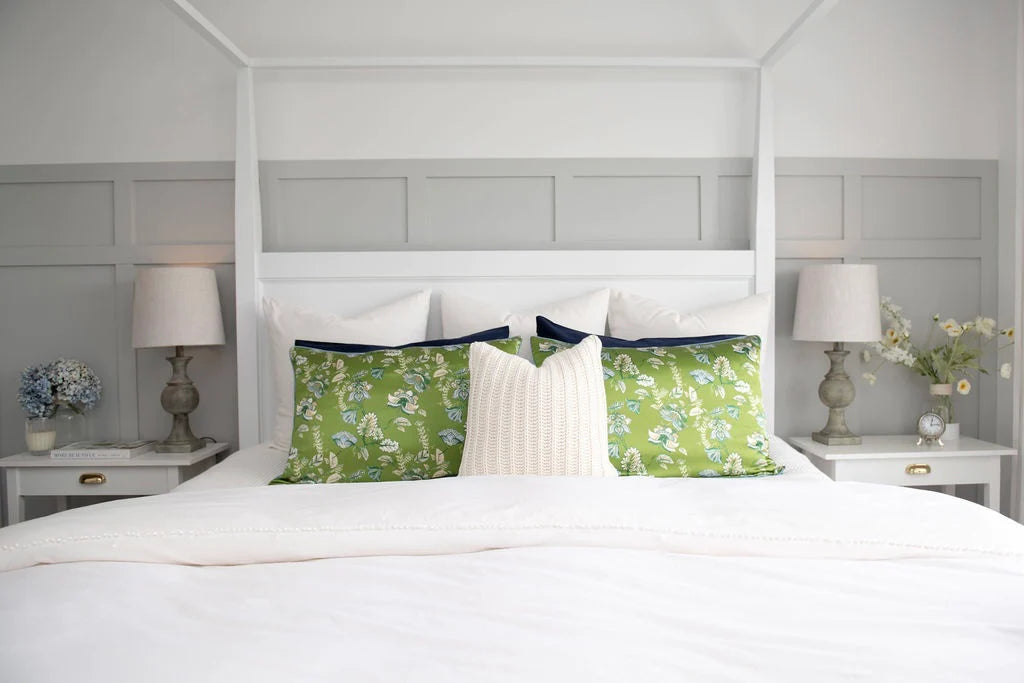 Ever You Luxury Silk Pillowcase - Green Floral