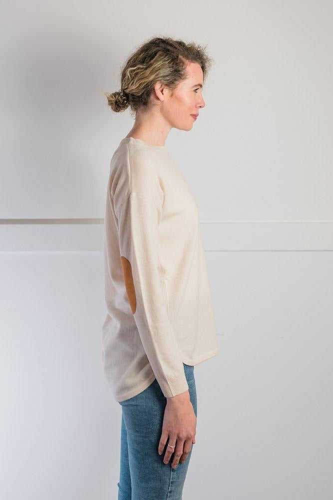 Bow and Arrow - Almond Swing Jumper with Tan Patches