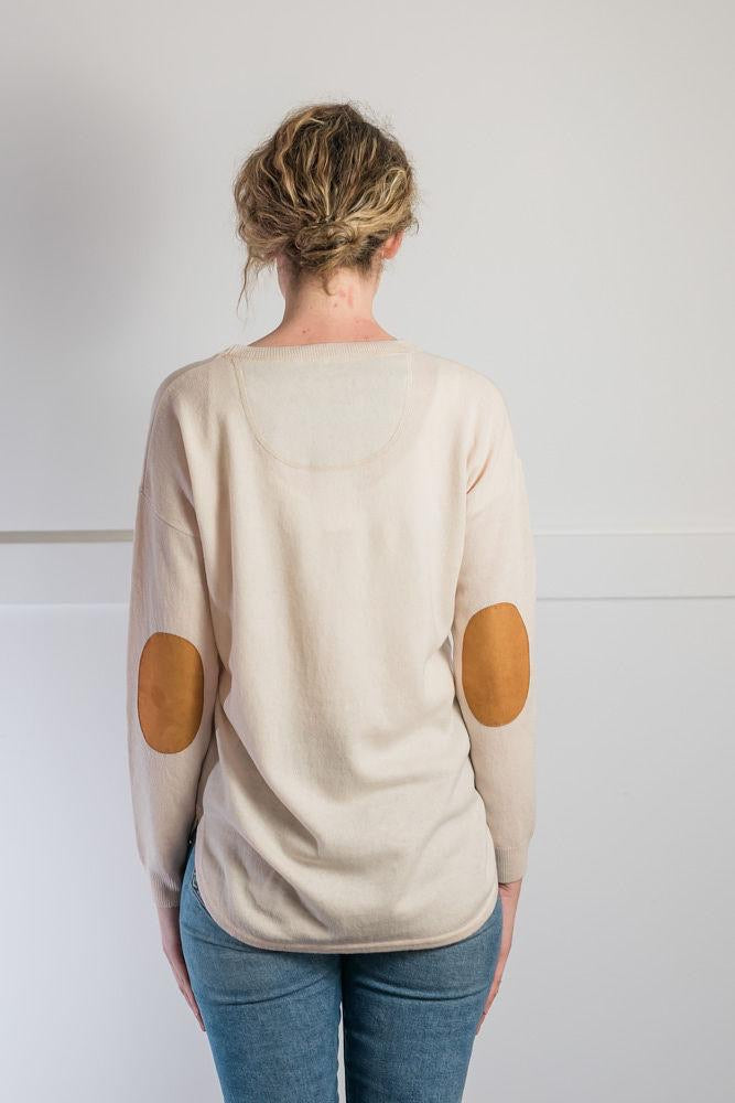 Bow and Arrow - Almond Swing Jumper with Tan Patches